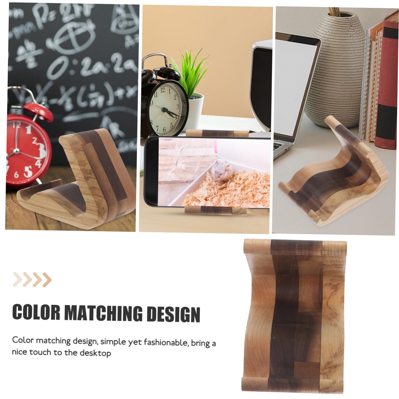 Holz Tablet und Handyständer mit Robuster Unterstützung und Modernem Design Kompatibel für Büro und Wohnzimmer