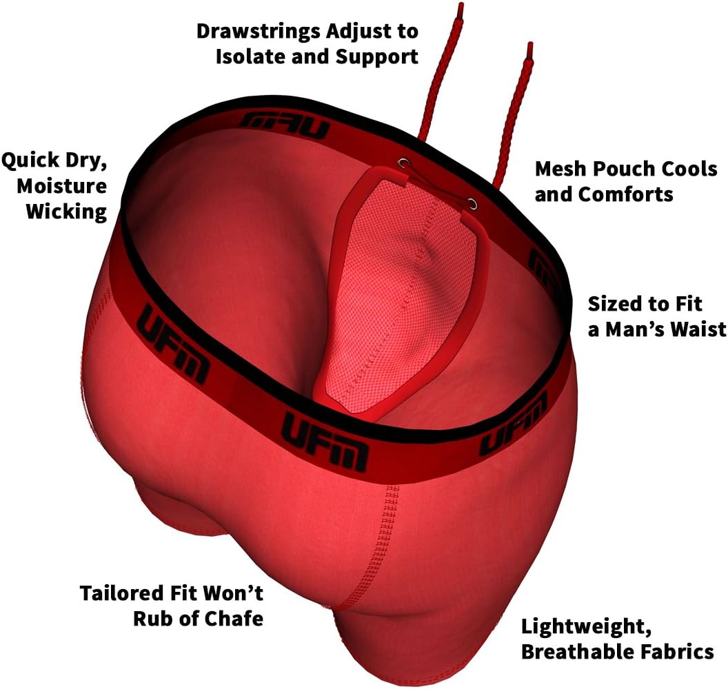 UFM 9" Polyester Boxer Brief w/Patented Adj. Support Pouch REG Support - Image 4