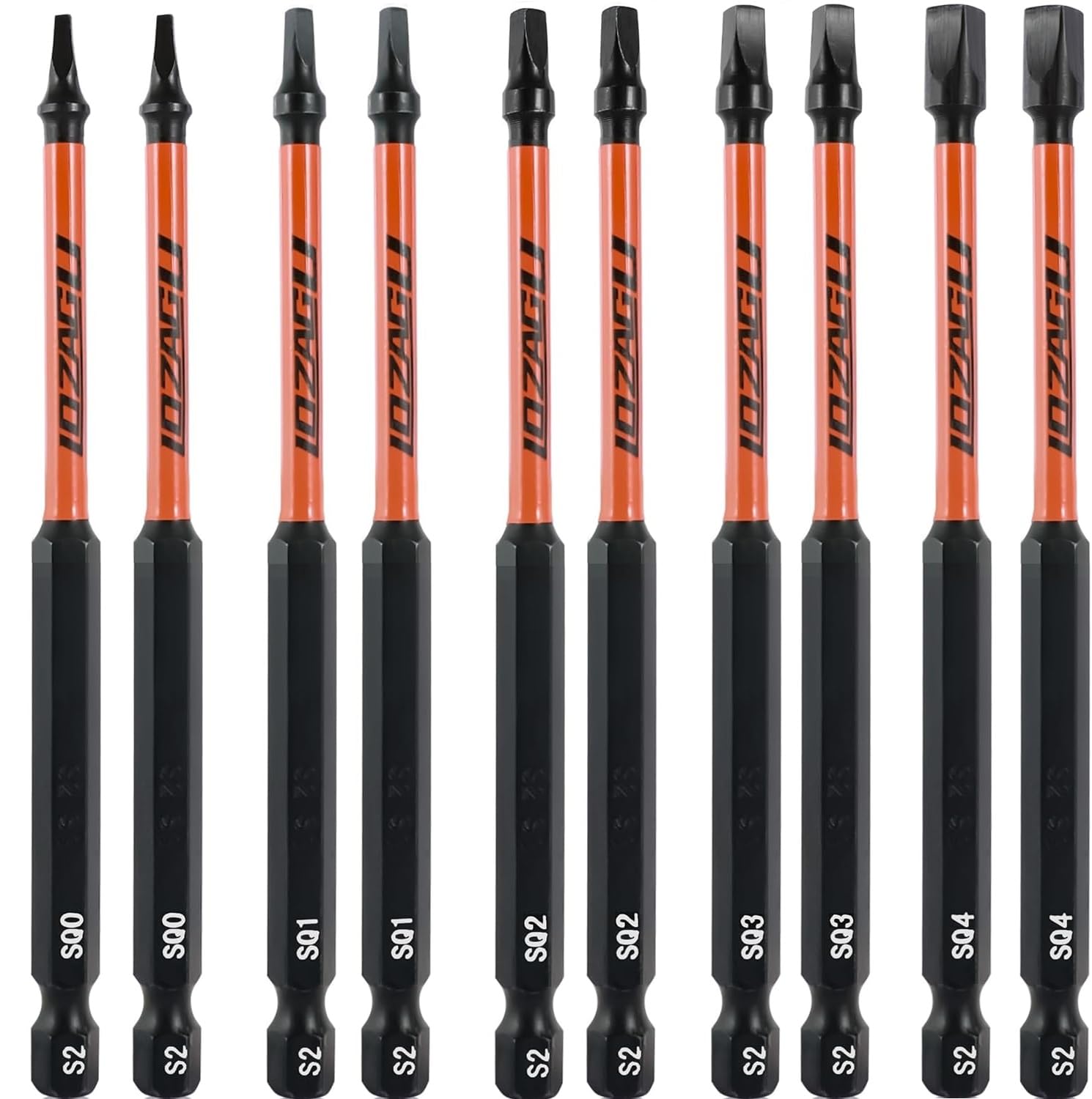 10 PCS Screwdriver Bit Set, Robertson Square Allen Wrench Drill Bits, 2