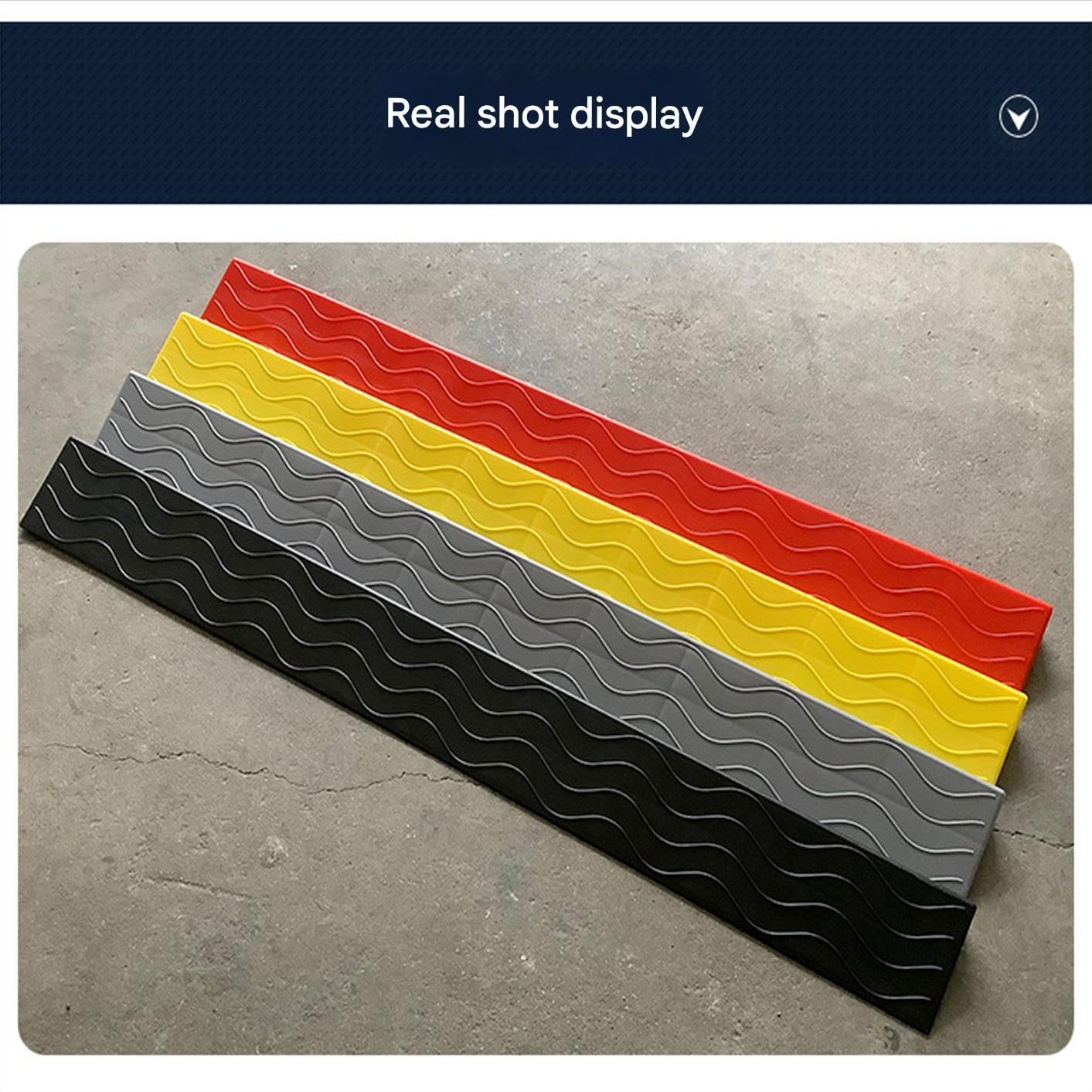 Rampa para Sillas De Ruedas, Rampa Antideslizante para Umbrales, para Sillas De Ruedas, Scooters De Movilidad,Rampas para Sillas De Ruedas para Puertas Y Escalones,Amarillo,100cm*20cm*9cm