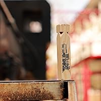 Vista 4 de 8 piezas de juguete musical de silbato de tren de madera para niños (4 tonos)