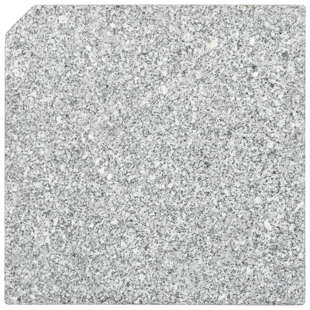 Générique Plaque de Poids carrée pour Parasol Granit 25 kg Gris, La Livraison Comprend 1 pièce de Plaque carrée, Accessoires pour parasols & voiles d'ombrage, Supports pour parasols
