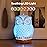 Owl Ceramic Aromatherapy Diffuser INRORANS 160ml Stone ultrasonic Cool Mist Scent Essential Oil Diffuser Humidifier with Intermittent Mist & LED 7 Colors Changing Night Light for Bedroom Office Home
