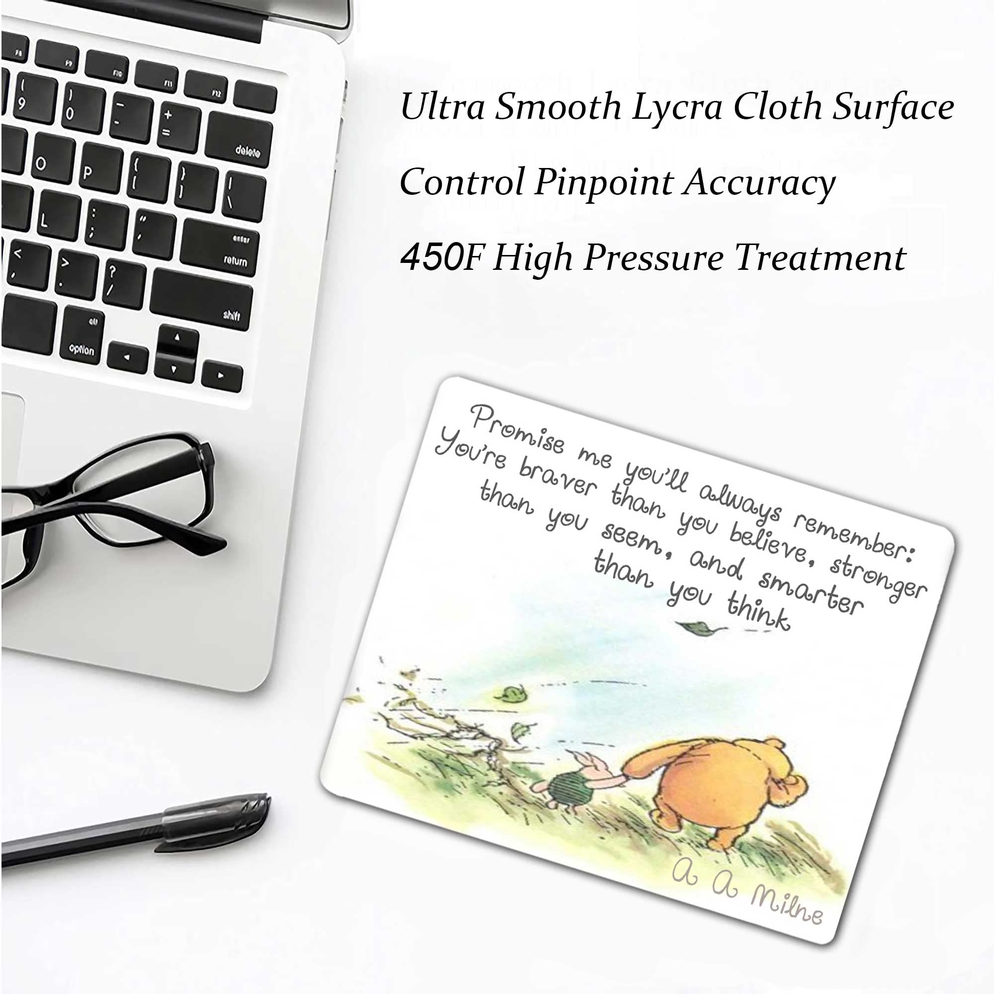 Manslator Anime Mouse Pad - Braver Than You Believe Laptop Desk Accessory, Gaming & Cute Design