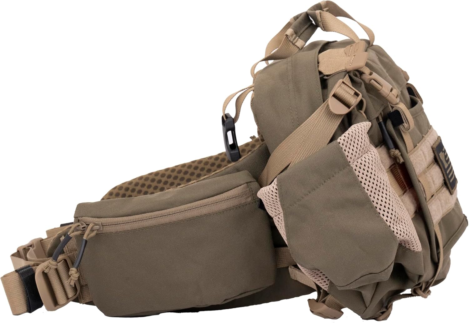 Mountainsmith Tour EVO Lumbar Pack - 9L Tactical Waist Pack with MOLLE for Hunting, EDC, Backcountry Travel, & Hiking - Loden