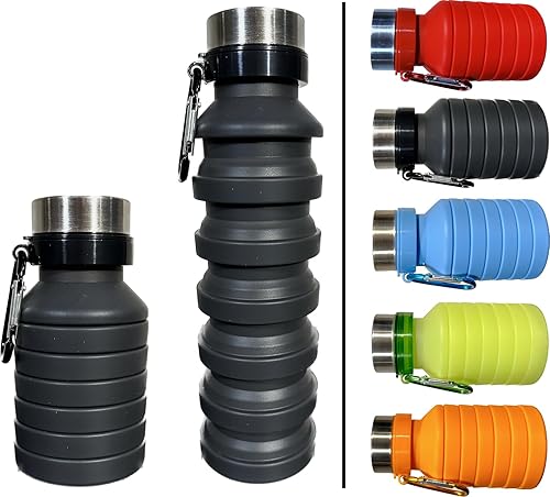 Miniatura 9 de Botella de agua de silicona plegable congelable (azul)