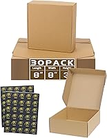 Vista 26 de Paquete de 50 cajas de envío pequeñas de cartón corrugado para embalaje de pequeñas empresas, 6 x 4 x 2 pulgadas, cajas de regalo con gradientes