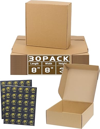 Miniatura 104 de Cajas de envío pequeñas de 6 x 4 x 2 pulgadas para pequeñas empresas, paquete de 30 cajas de correo moradas, caja de embalaje de cartón corrugado
