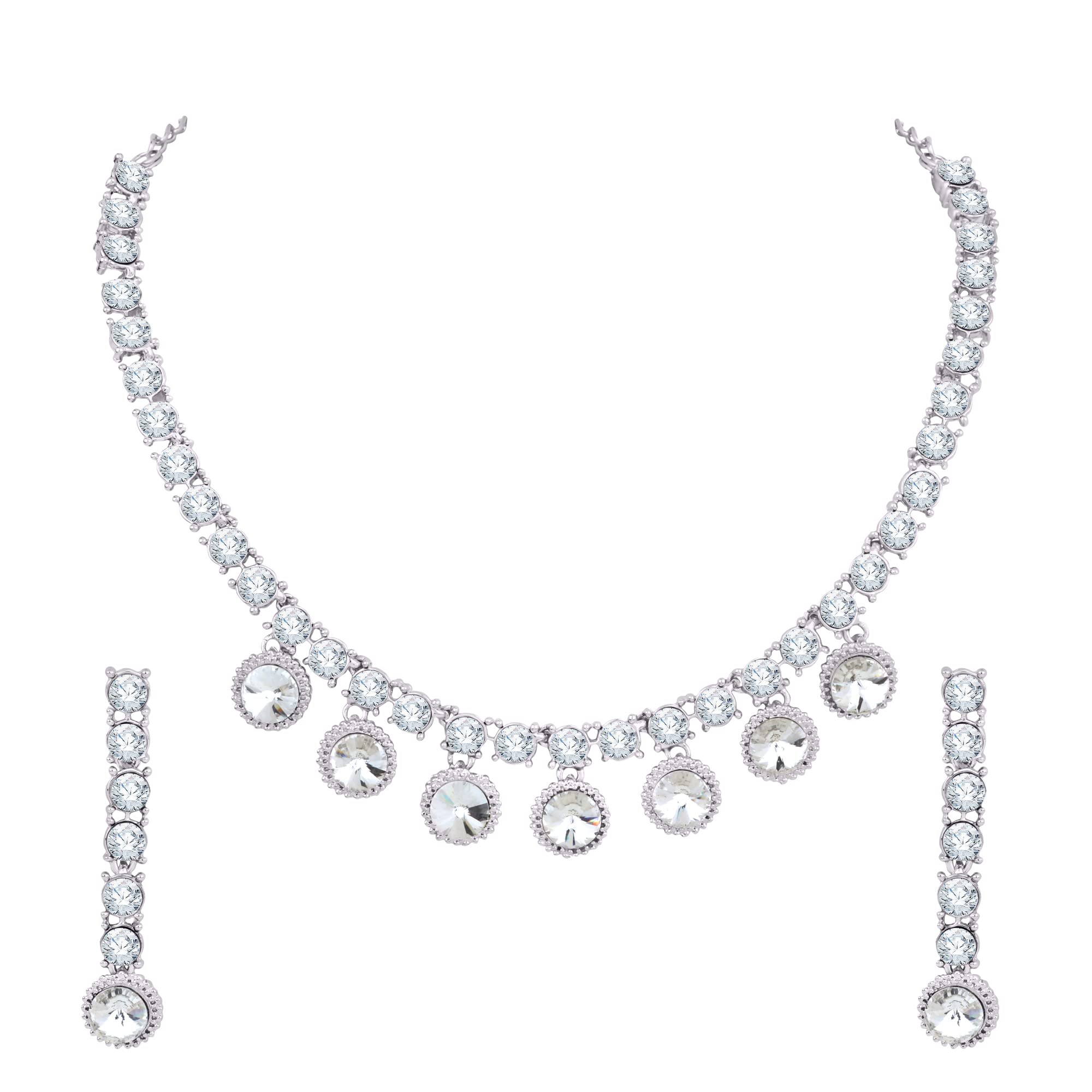 See full amazon price history chart for Atasi International Silver Plated Crystal AD Style Necklace Jewellery Set with Earrings for Women Ideal for Party, Wedding, Festivals (R5655) Atasi International Silver Plated Crystal AD Style Necklace Jewellery Set with Earrings for Women Ideal for Party, Wedding, Festivals (R5655) (B0BXJFMVH3) Amazon Price History, Amazon Price Tracker