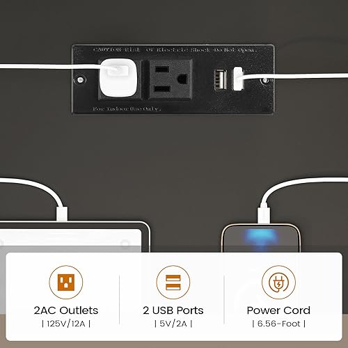 Miniatura 5 de SEDETA L Shaped Gaming Desk, 47.2" Reversible Small Computer Desk with 5 Drawers and Storage Shelves, Corner Gaming Desk with LED Lights and Power