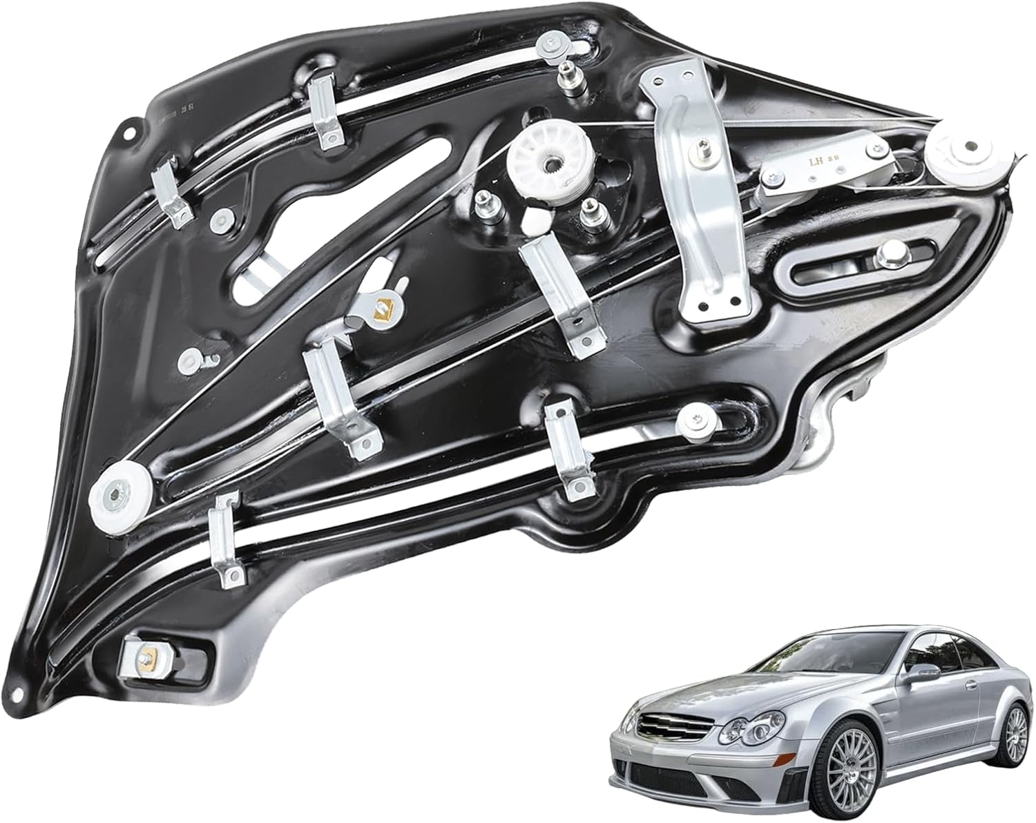 2096700103 Rear Left Driver Side Quarter Glass Window Regulator A2096700103 compatible with Mercedes CLK W209 CLK500 CLK320 CLK350 CLK55 CLK63 AMG 2003-2009