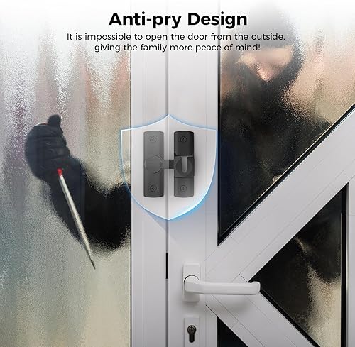 Miniatura 4 de 2 pestillos para puerta de granero de grados, cerradura de puerta corredera de granero 18090, cerradura de puerta corredera para armarios, puerta de