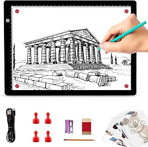 Light Box For Tracing Elice A4 LED Light Pad For Diamond Painting, Light Board Digital Graphics Tablet For Drawing Pad Art I.601866503 Busy Board With Led Light
