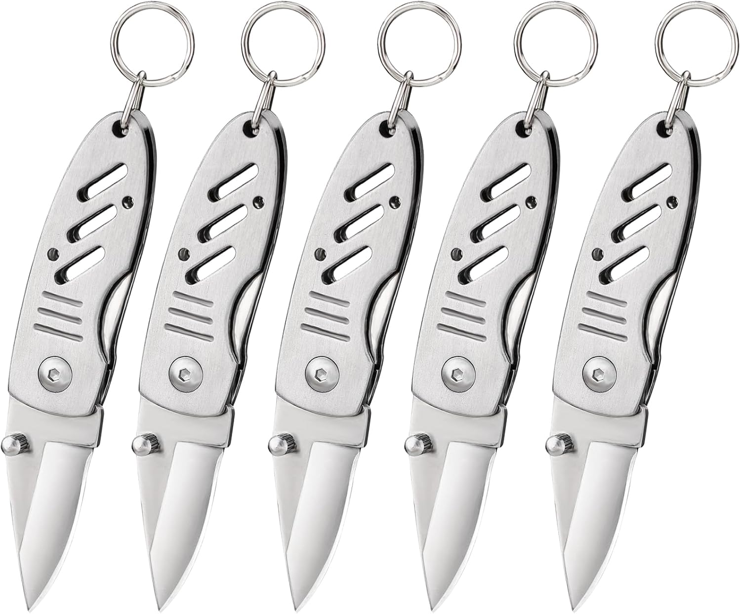 BARRYSAIL Mini Keychain Knife, 1pc Small Folding Pocket Knife with Liner Lock, 1.6 Inch Blade, Perfect Edc Tool for Women Teens