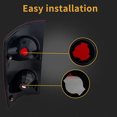 Miniatura 24 de Conjunto de luz trasera compatible con Dodge Ram 1500 2002-2006 2003-2006 Dodge Ram 2500 3500 Pickup Driver y Passenger Side Luces traseras de freno