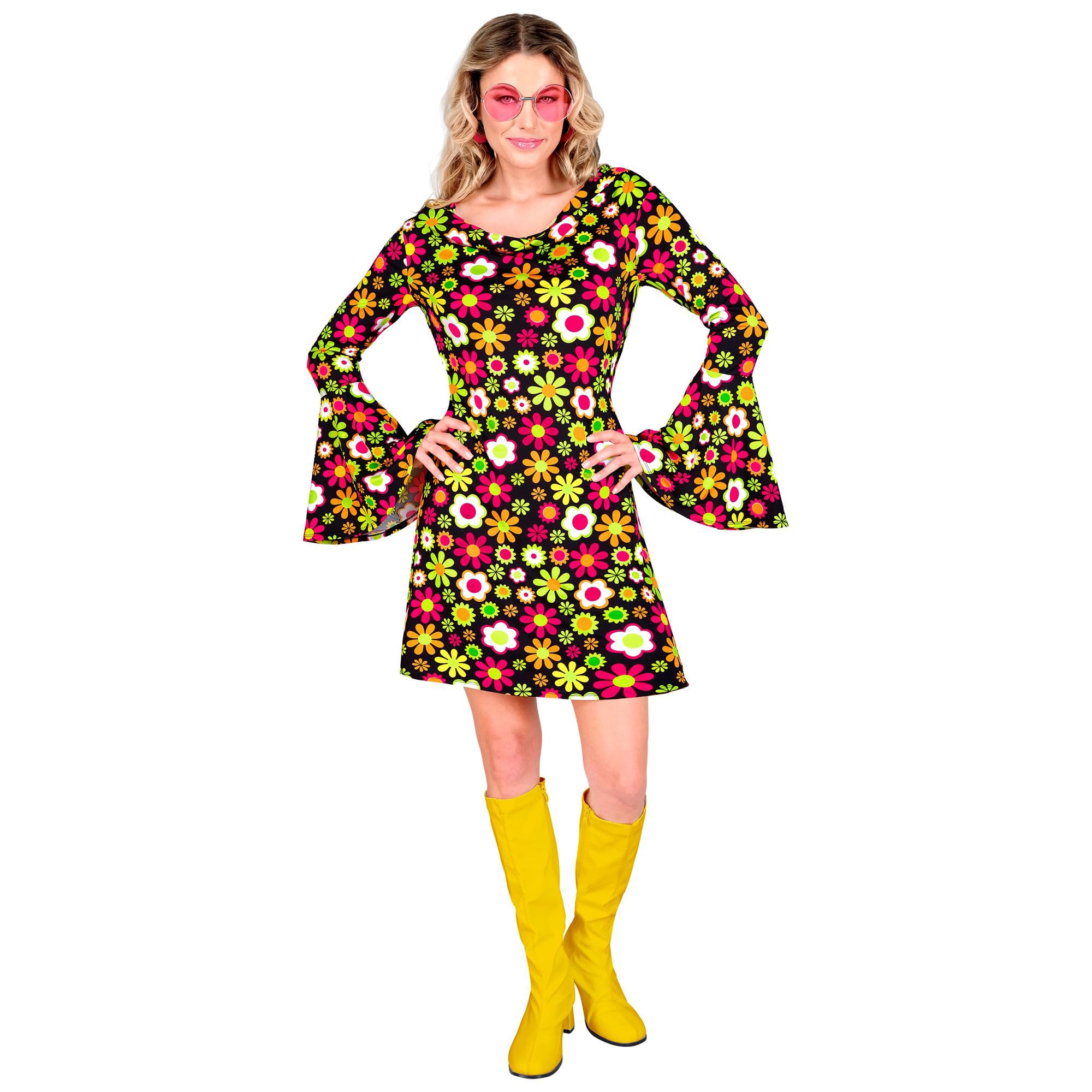 W WIDMANN MILANO Party Fashion - Disfraz hippie, flower power, carnaval, fiesta temática