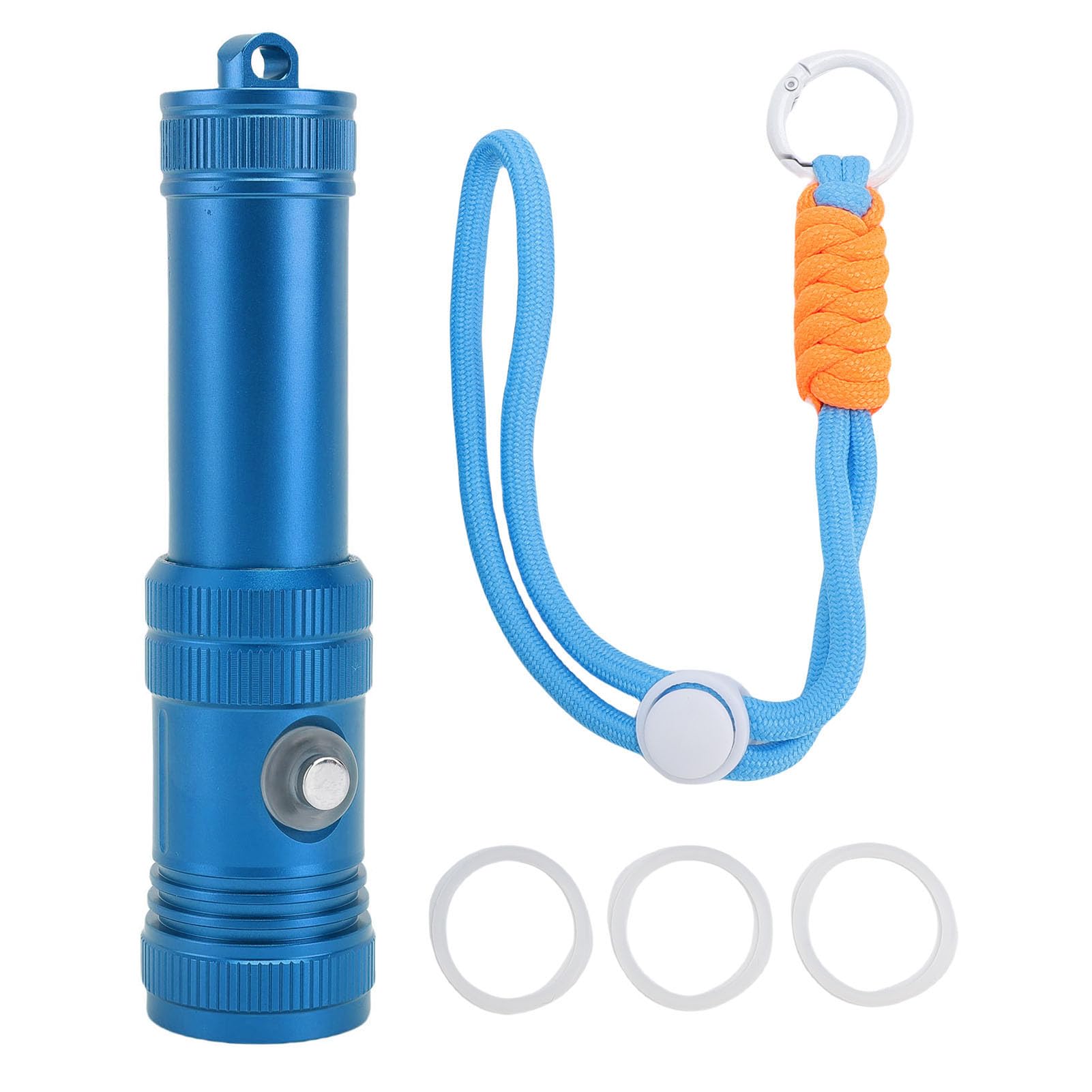 Torcia Subacquea 1200 Lumen Impermeabile per 50 M di profondità | Costruzione leggera, prestazioni della batteria estese, perfetto per le emergenze, la pesca, l\'esplorazione marina