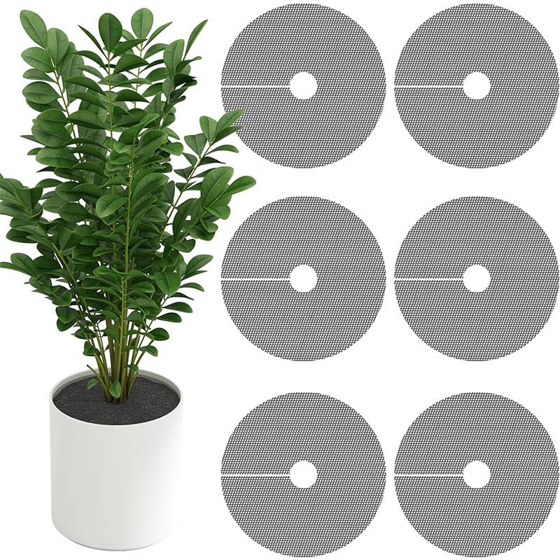 Twinice 6 Pièces Grille de Protection pour Pot de Fleurs, 30cm Couvercle de Protection du Sol pour Pots de Fleurs, Protecteur Contre Les Chats, Protège la Terre des Animaux et des Enfants