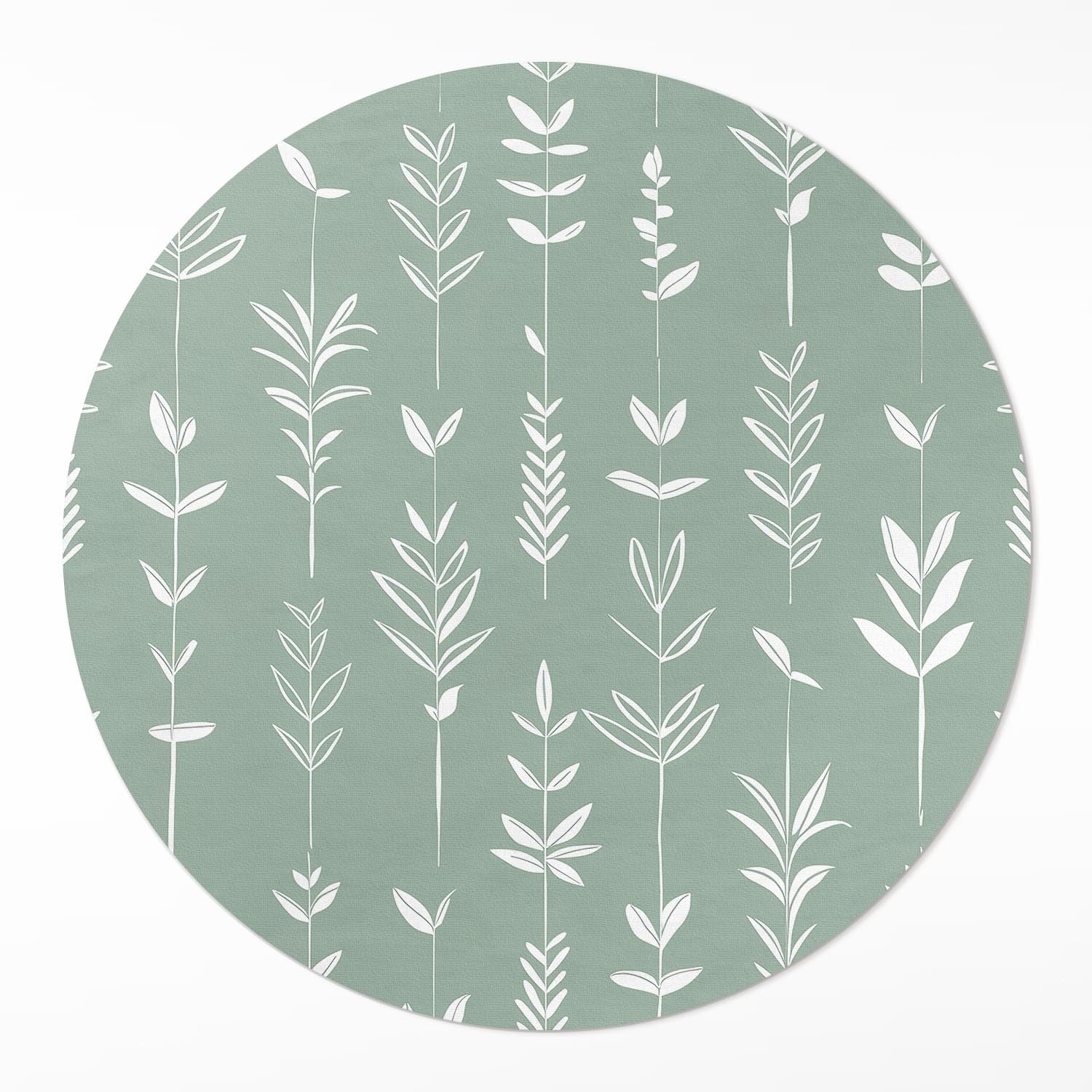 Tapis Vinyle ø130 cm Tapis Rond Maison Deco PVC Résistant Rayure Sol Salon Cuisine Chambre