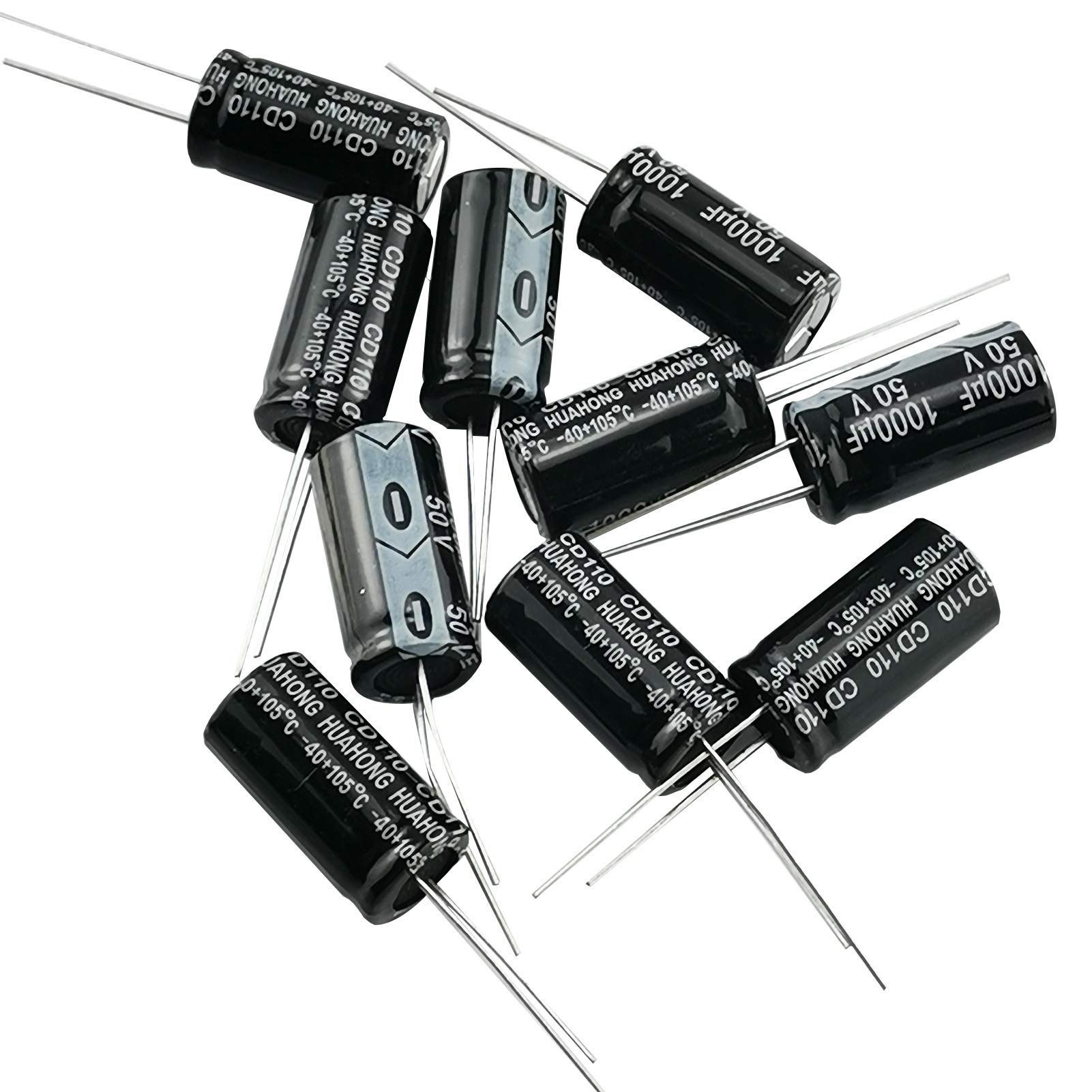 Buy 1000uF 50V Capacitor,JIADONG 10PCS Electrolytic Capacitor