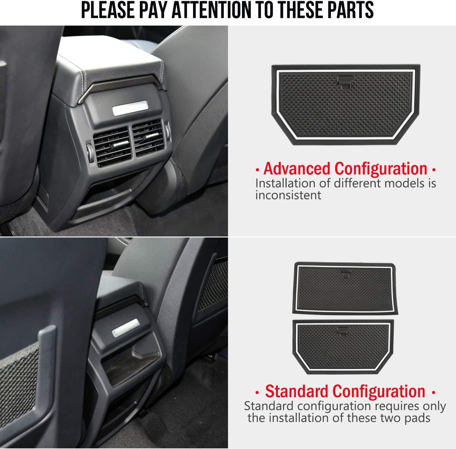 Floor Mats Fit For Land Rover Range Rover Evoque 2011-2019, Custom Fit TPE All Weather Waterproof Floor Liners 1st & 2nd Row Car Mats, Fit 5