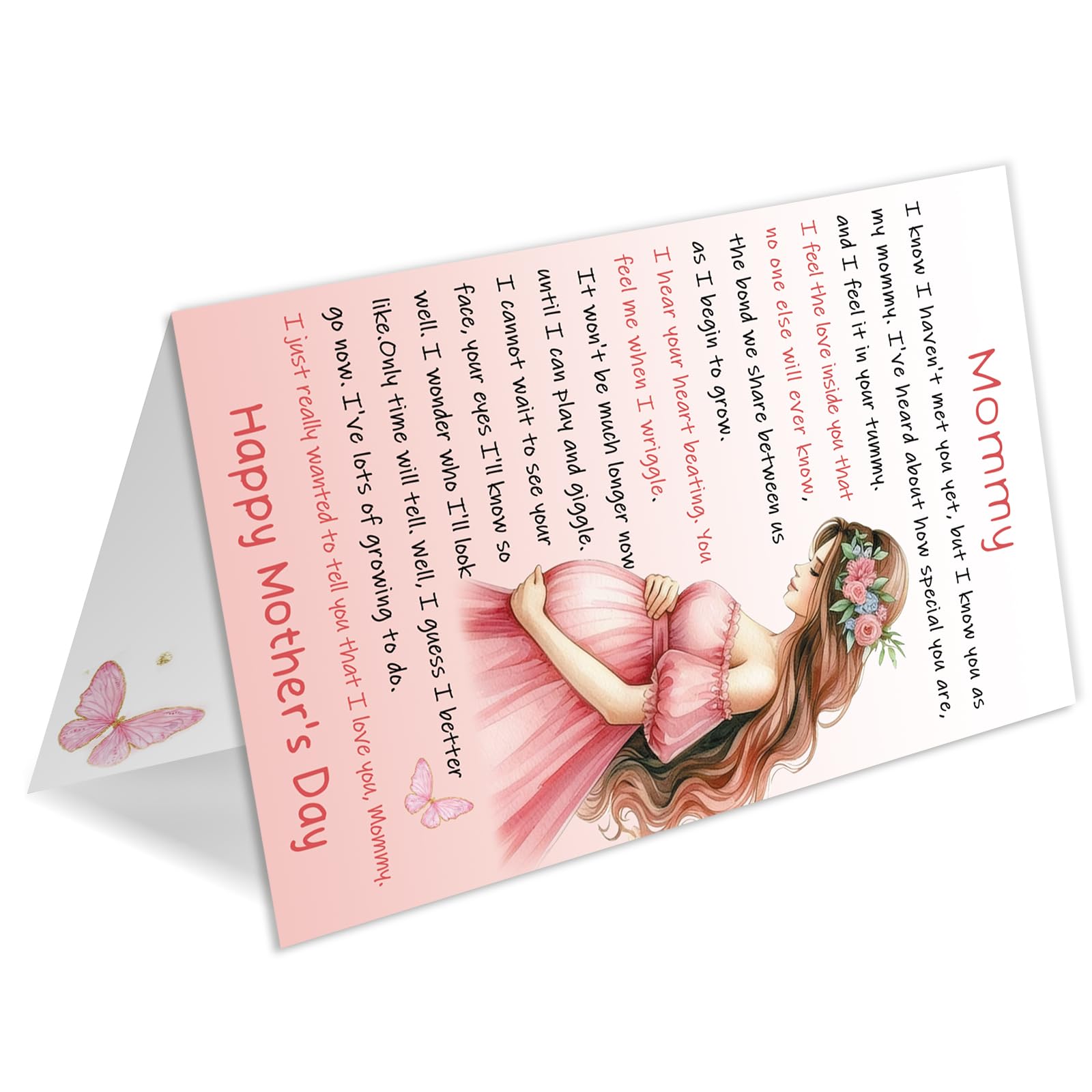 Mother's Day Card for Mother To Be, Mothers Day Card Gift for Mom to Be, Greeting Card for Expecting Mom