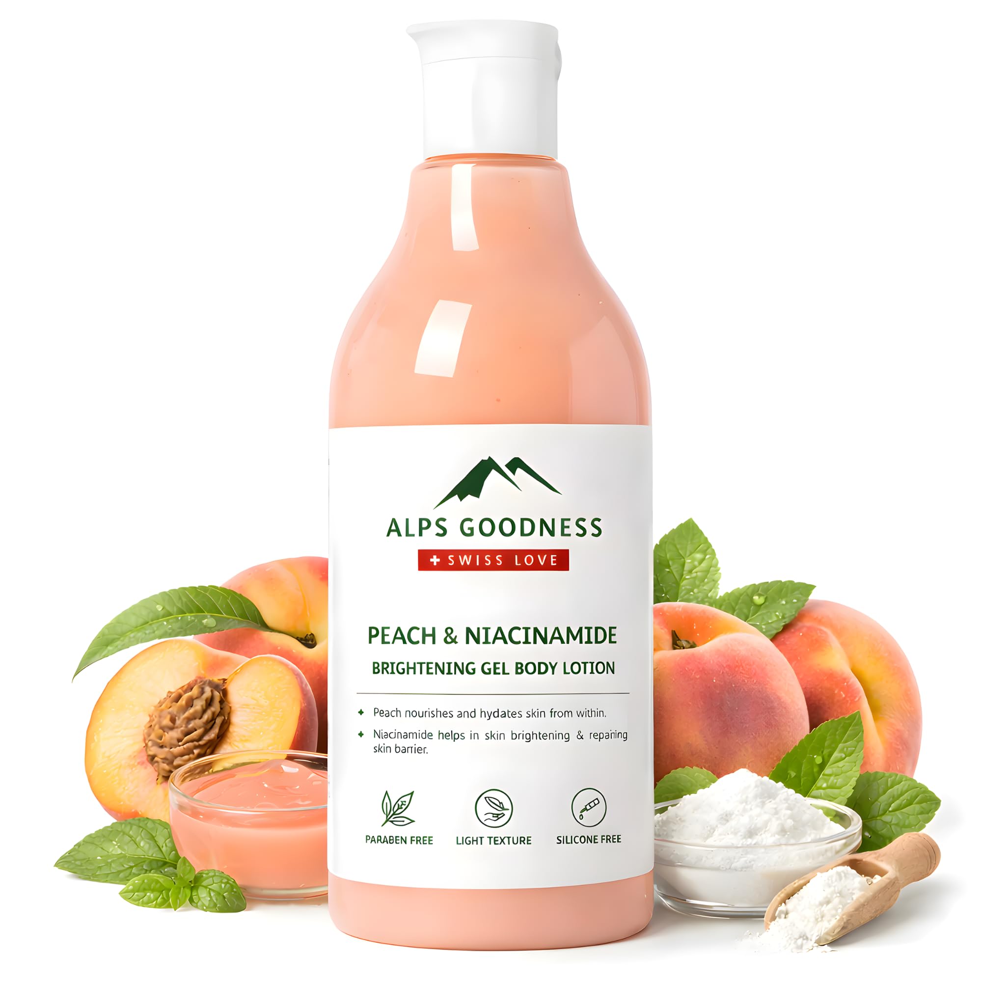 Buy Alps Goodness Peach & Niacinamide Brightening Gel Body Lotion