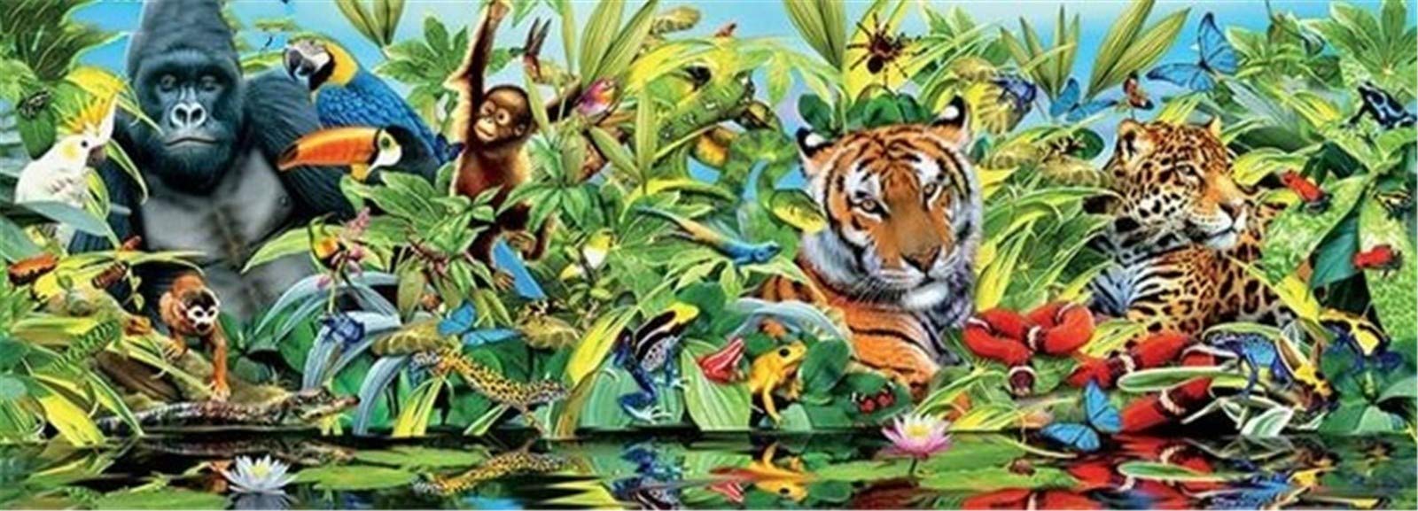 Diamond Painting Animaux Sauvages 24x48inch Broderie 5D