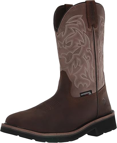 Wolverine Zapatos Wellington de trabajo impermeables con punta de acero para hombre