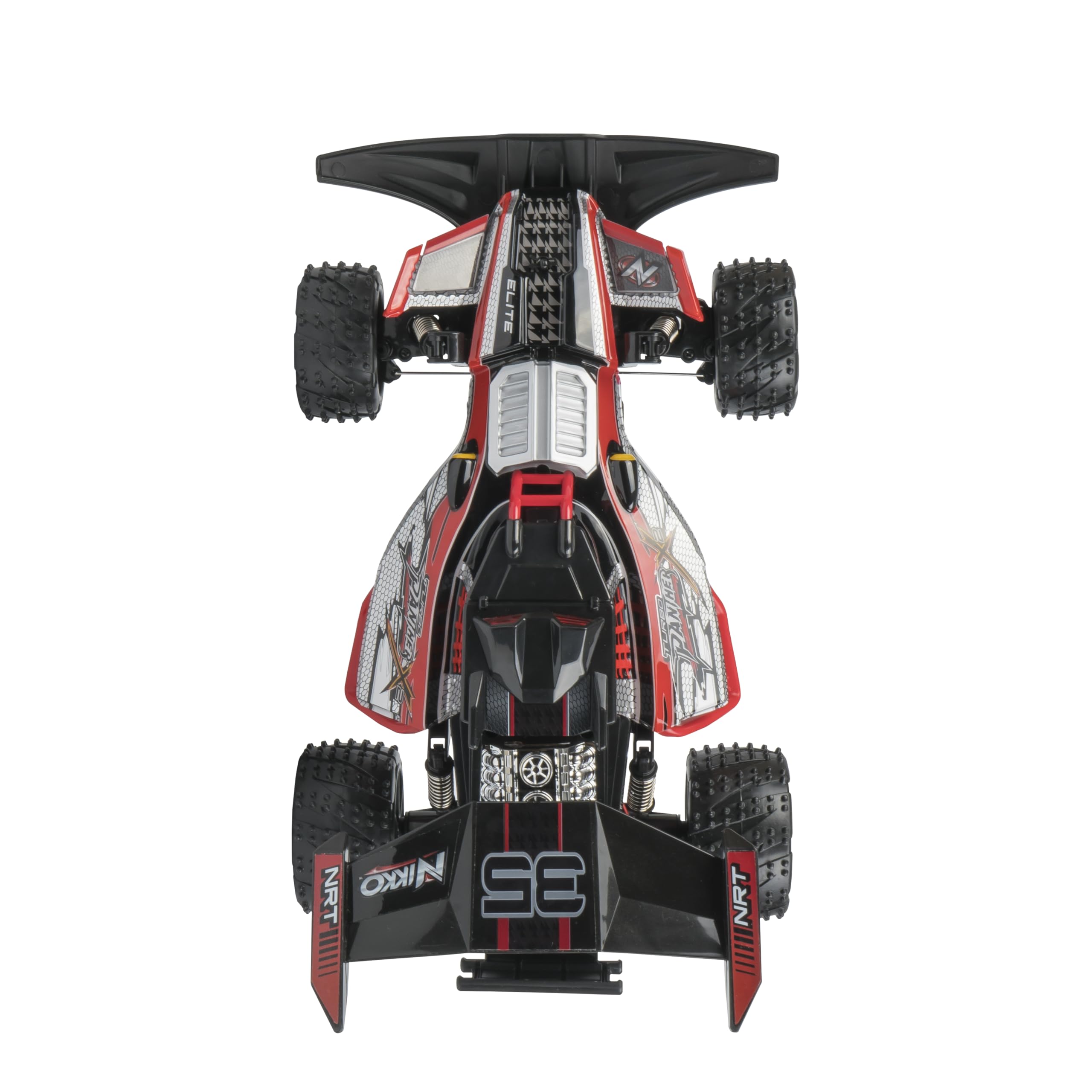 Nikko RC 19011 Turbo Panther X2, zdalnie sterowany samochód RC, pojazd offroad do 20 km/h, 2,4 GHz, z fajnymi detalami i szybkim ładowaniem USB, dla dzieci od 8 lat i dorosłych, ok. 53 cm,