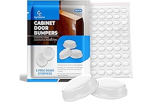 Cosy Companions Cabinet Door & Drawer Bumpers, Clear Bumper Pads, Cabinet Soft Close Bumpers