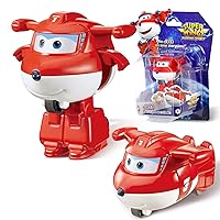 Super Wings Giocattoli Transforming Jett, Figura d'azione 2 in 1
