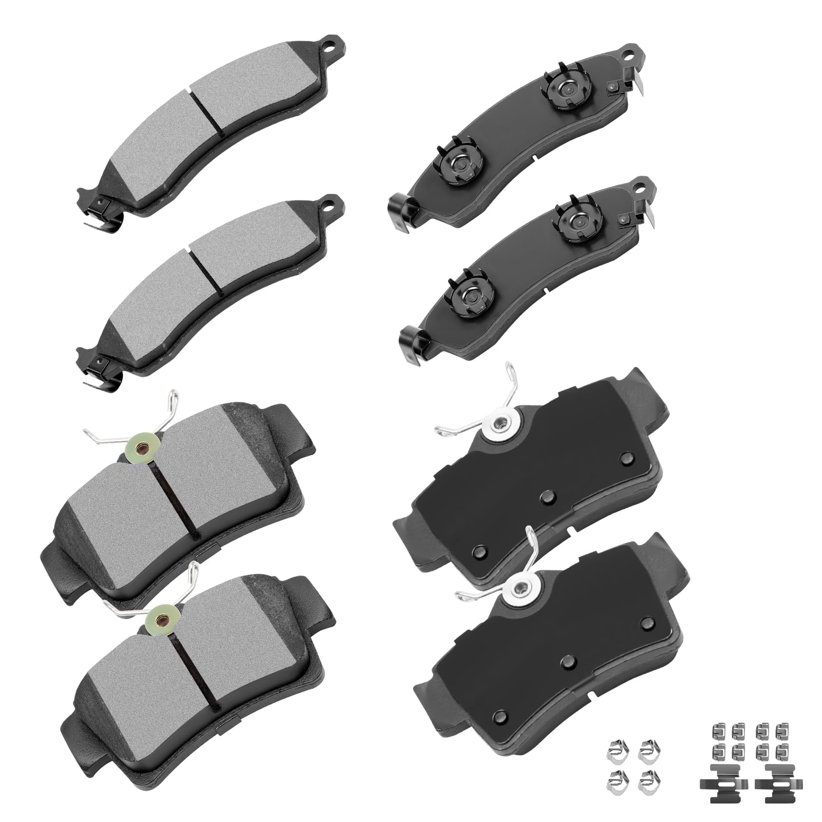 cciyu D412 D627 Front &amp; Rear Professional Ceramic Brake Pads Set fit For 1994-2001 2003 2004 For Ford Mustang