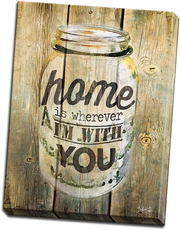 PL-AR Home is Wherever I'm With You Printed on 12x16 Canvas Wall Art