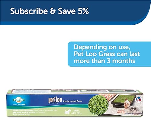 Miniatura 5 de PetSafe Hierba de repuesto para mascotas pequeñas, sistema de entrenamiento portátil para perros para interiores, césped artificial para perros,