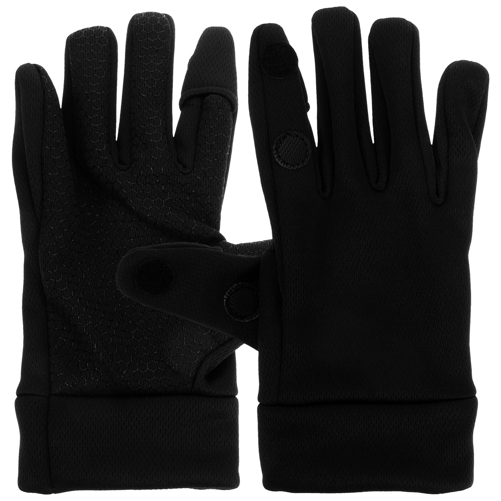 Winter Cycling Gloves for Men Touchscreen Windproof Warm Gloves with Fleece Lining for Motorcycle Outdoor Riding and Hiking
