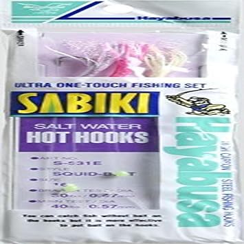 Hayabusa S-531E-18 Squid Bait 3-Hook Sabiki Rig