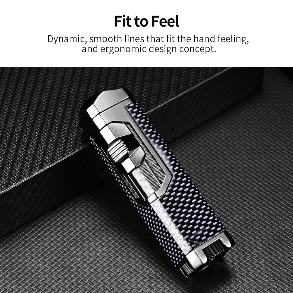 CIGARLOONG Cigar Lighter Personalized Triple Jet Torch Flame Refillable