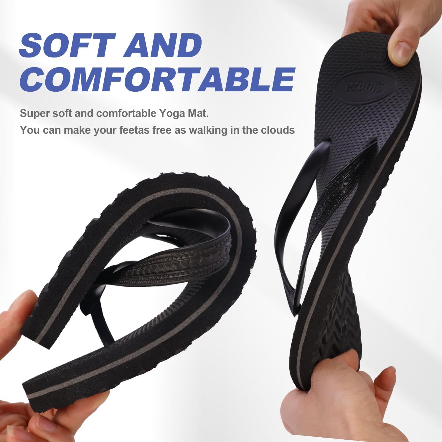 Sfn Men’s Flip Flops Classic Blue – Lightweight Comfort Thong Sandals, Non-Slip Beach Shower Slippers, Durable Casual Summer Sandals for Pool, Travel & Everyday Wear