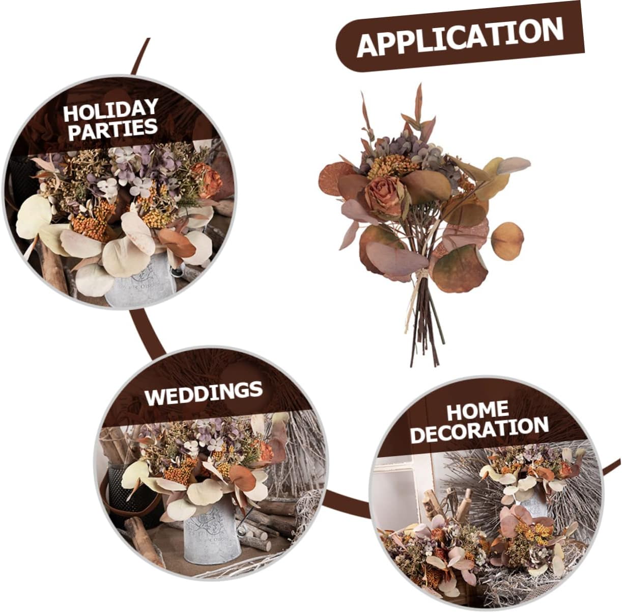 PRETYZOOM Lot De 4 Bougeoirs En Bois Au Design Simple Pour