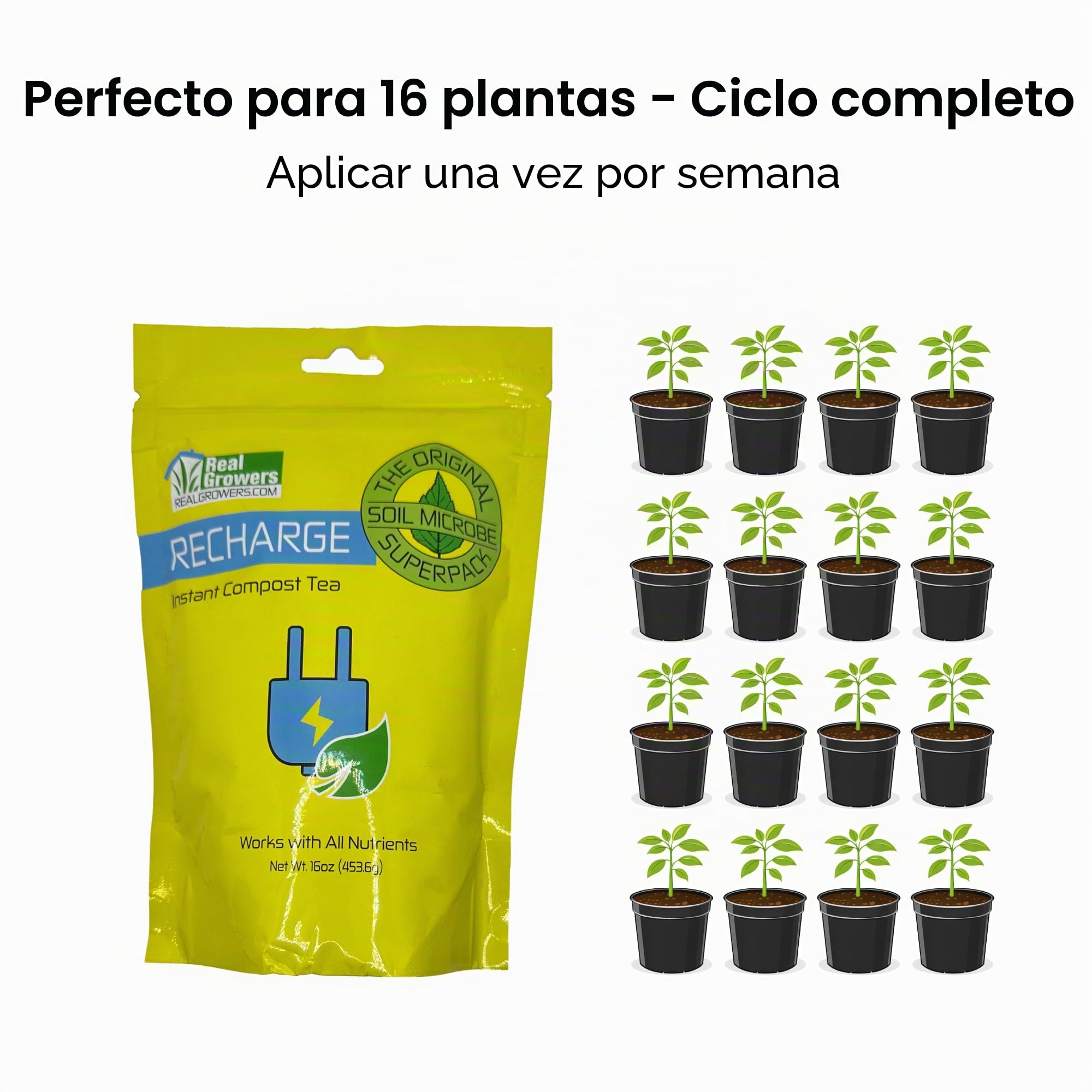 Real Growers Recarga (16oz)