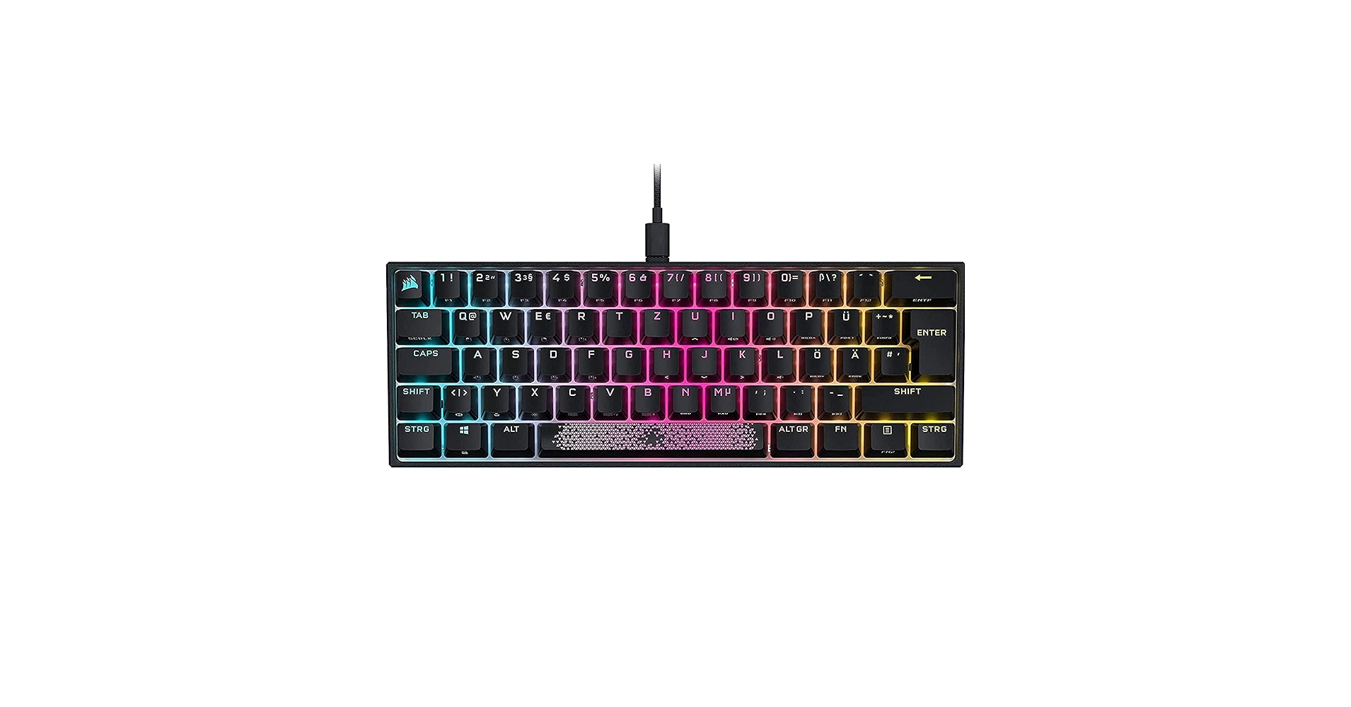 Amazon | K65 RGB ミニ 60% メカニカル ゲーミング キーボード