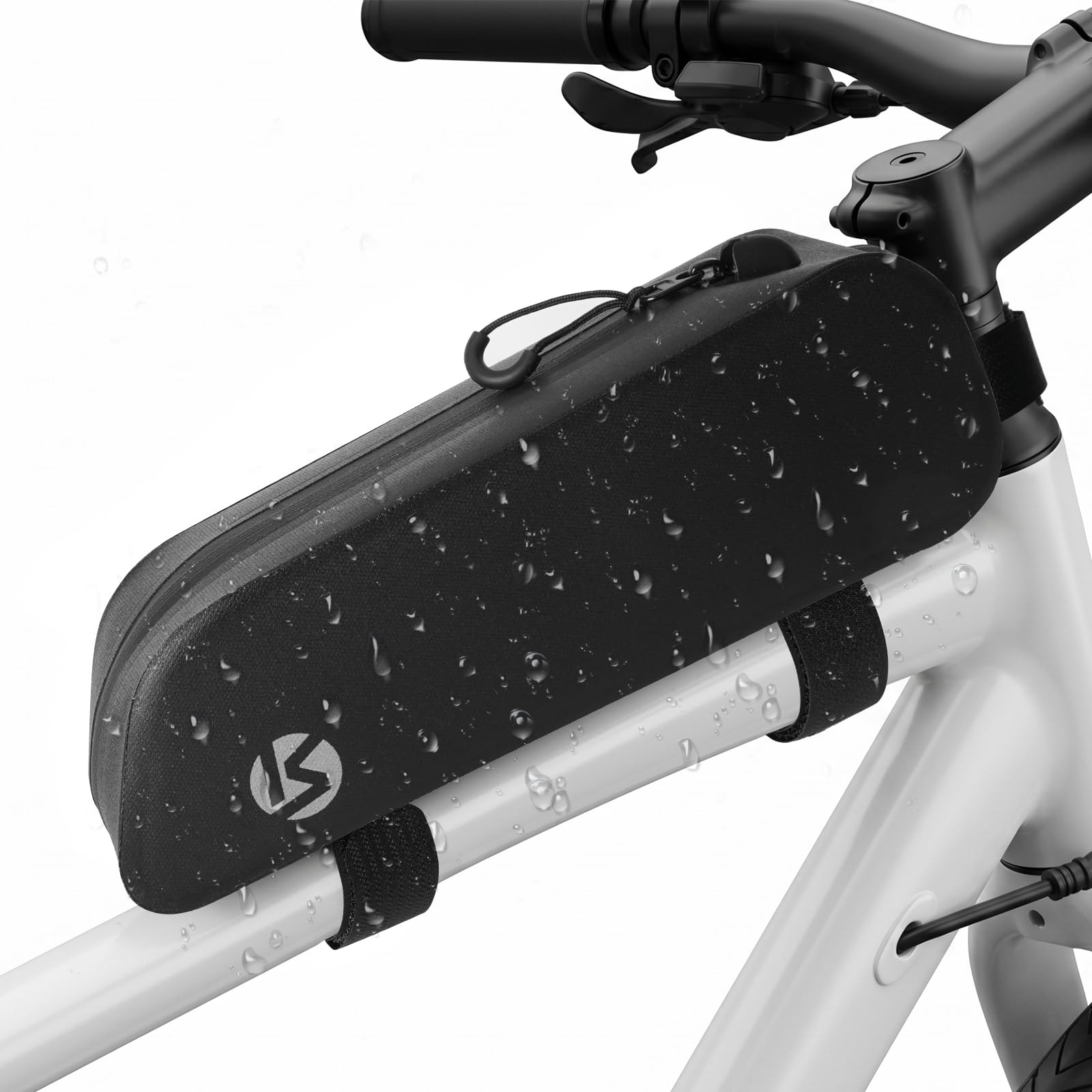 Fahrradtasche Oberrohr, Oberrohrtasche Rennrad 1,2L mit Riemenbefestigung