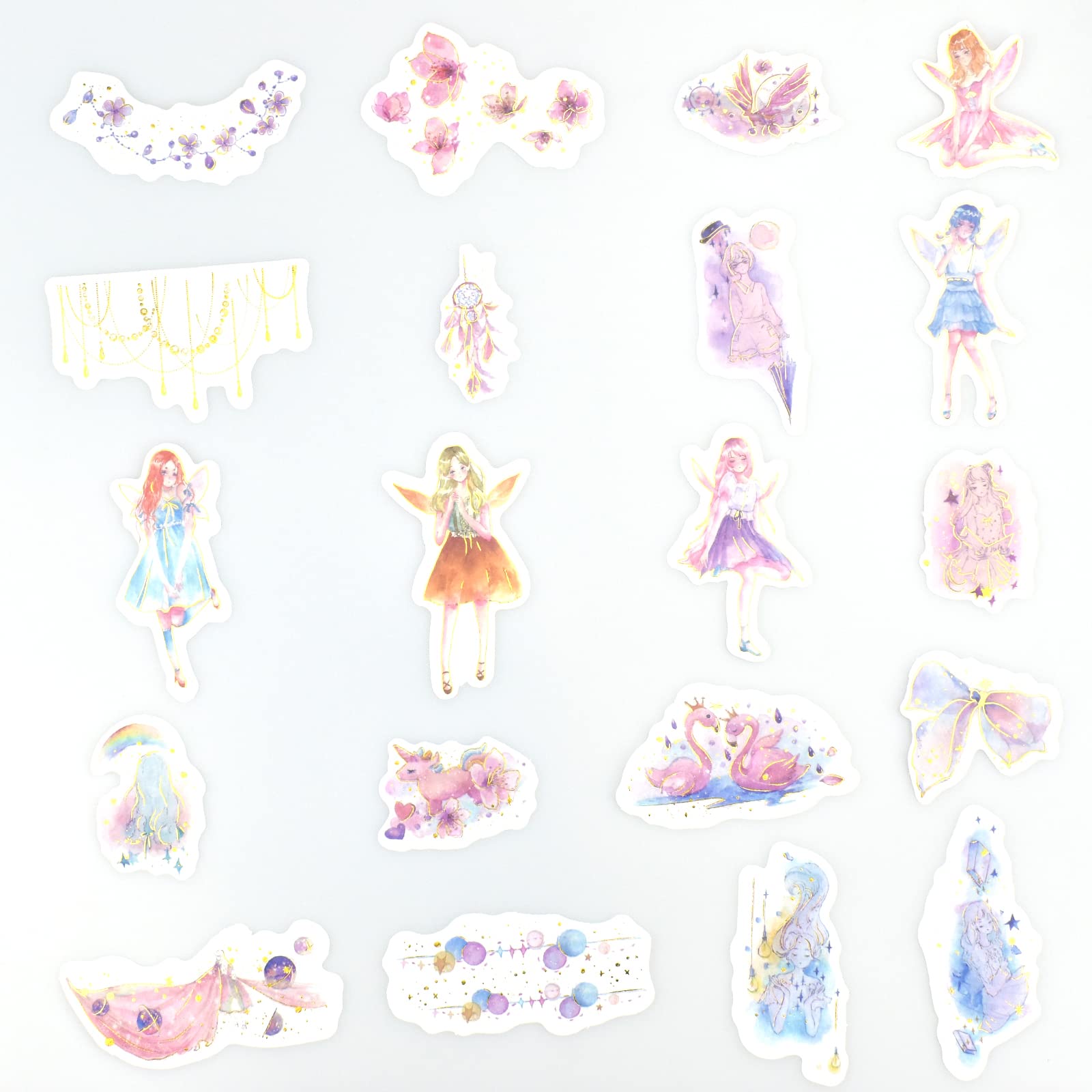 Śliczny papier Washi z bajki świat Washi zestaw naklejek kawaii, wróżki, dziewczyna, kwiat wiśni, łapacz snów, naklejka do scrapbookingu, osobisty pamiętnik, DIY, planer, pakowanie prezentów, butelka