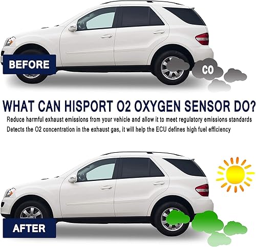 Miniatura 6 de HiSport 350-34581 Sensor de oxígeno O2 calentado compatible con Buick Allure Enclave Rainier, Cadillac CTS DeVille, Chevrolet Avalanche, GMC Acadia,