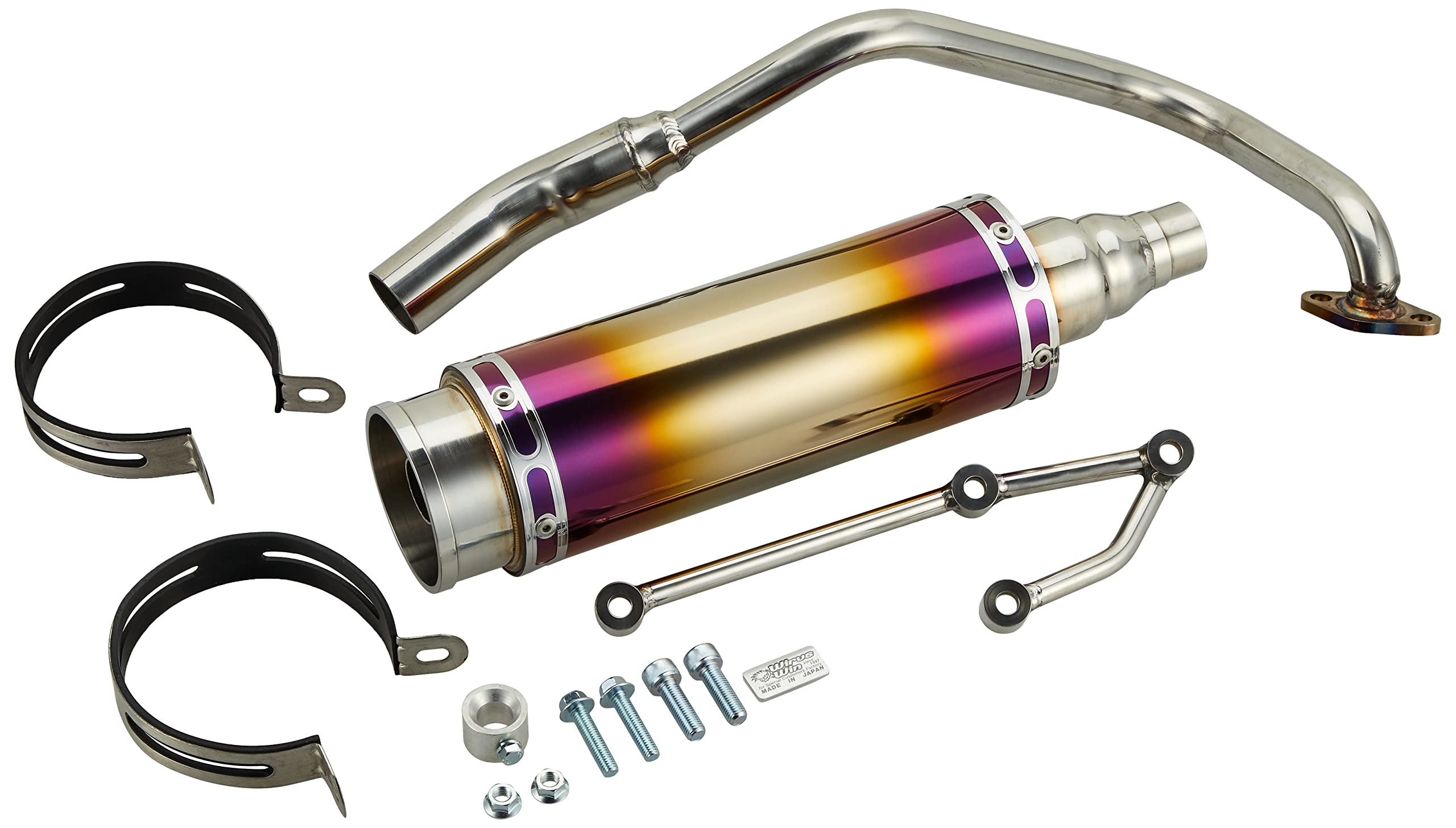 wirus win ユーロチタン/バイク マフラー pcx150 KF30用 Amazon.co.jp: ウイルズウィン(WirusWin) ロイヤルマフラー/バズーカー
