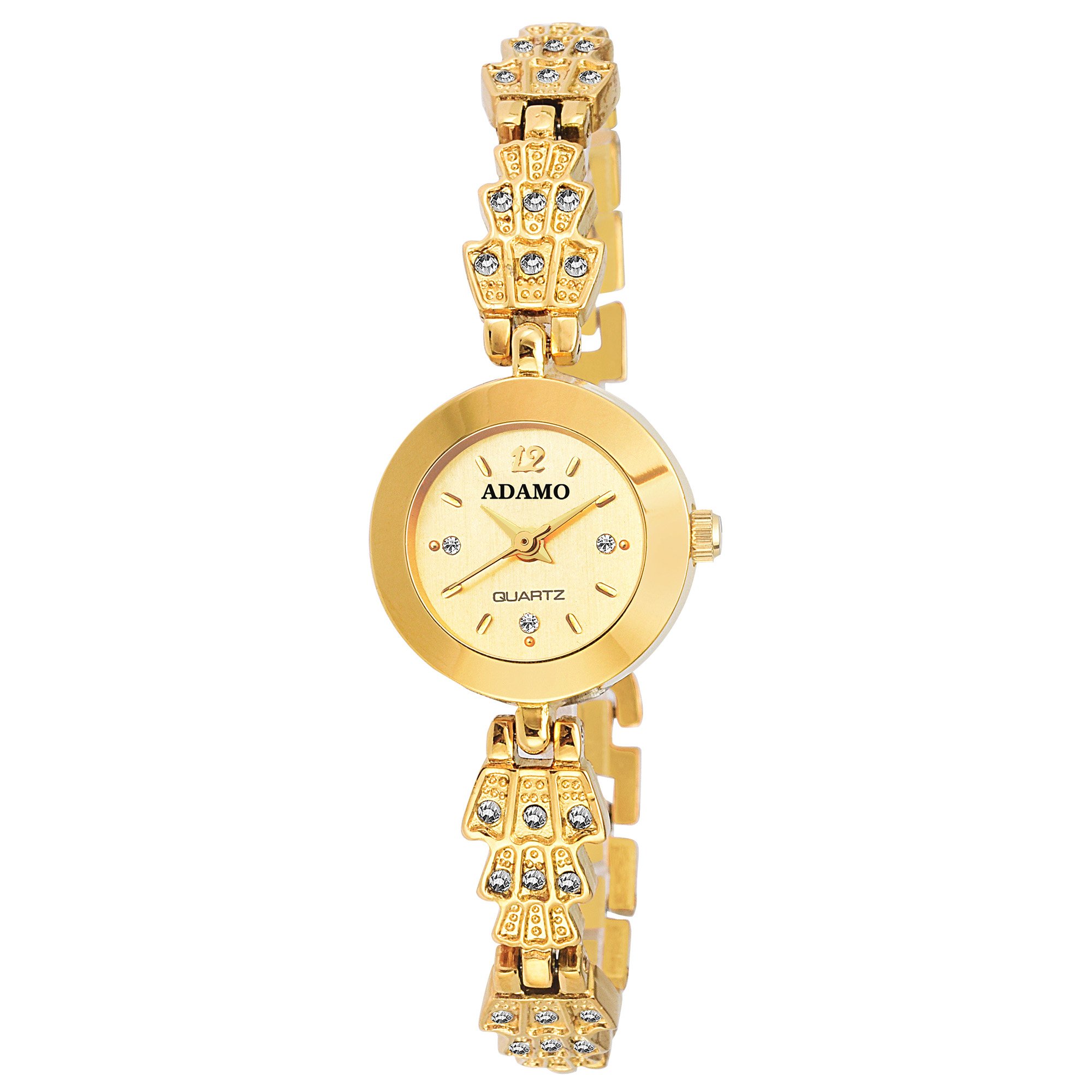 ADAMO Enchant Gold Dial Womens & Girls Watch 2498YM04 (B077FPFX2S) Amazon Price History, Amazon Price Tracker