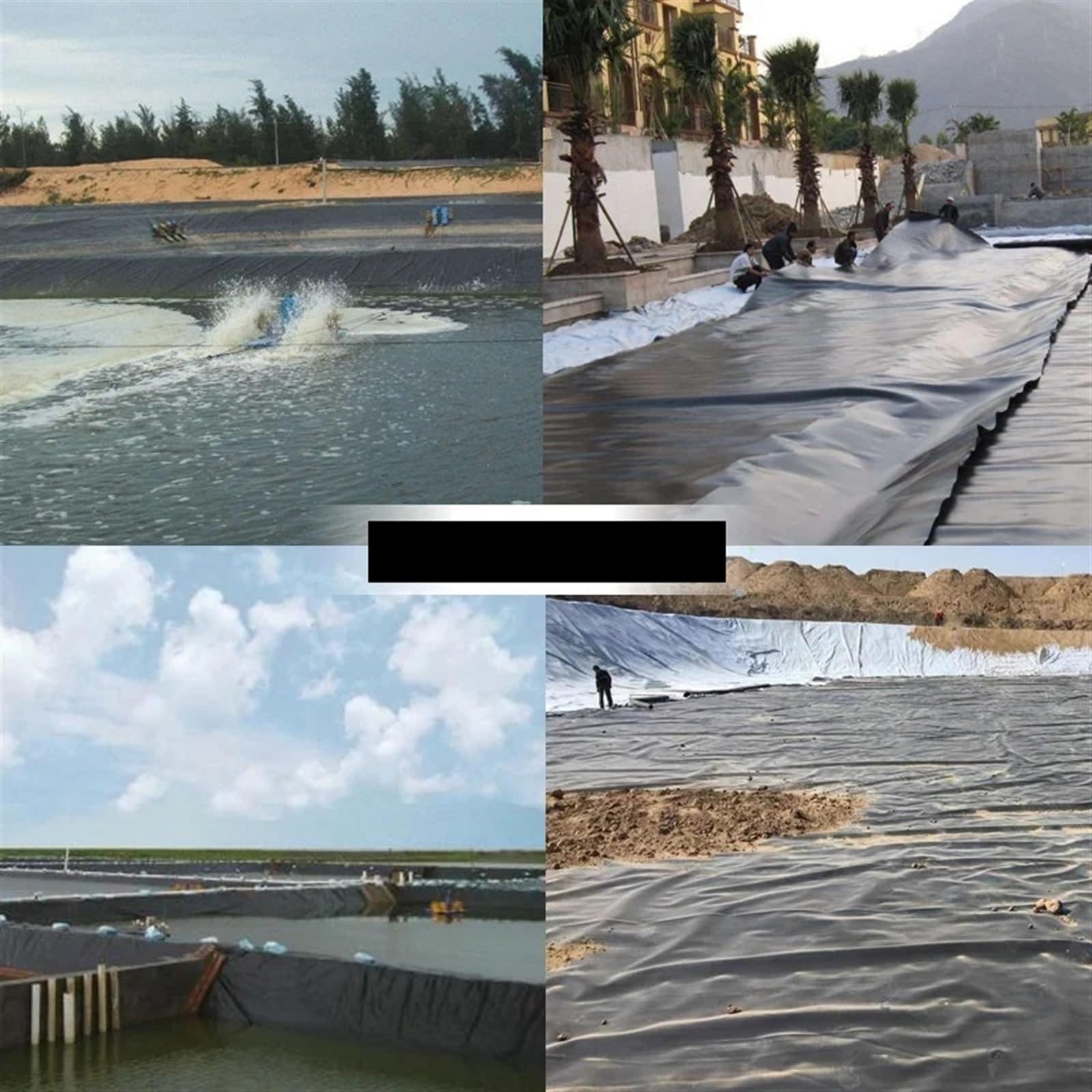 Telo per Laghetto Membrana for laghetto for acquacoltura Laghetto for Pesci Plastica Piscina Geotessile Rivestimento for(3.5mx3.5meters)