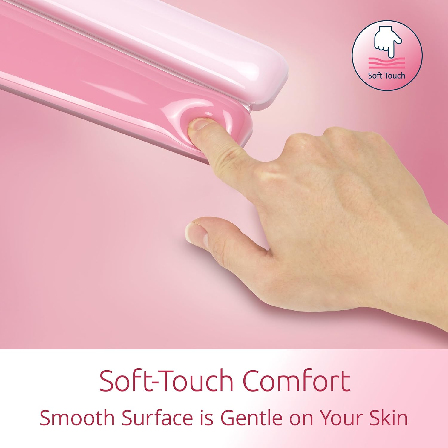 Kensington Duo Gel Mountain Wrist Rest for Keyboard, Wrist Pad for Full Size Keyboard, Ergonomic Wrist Pad for Computer, Non-Skid Computer Pad with Wrist Support, Pink K62677WW, 17.7" x 4.1"x 0.8”