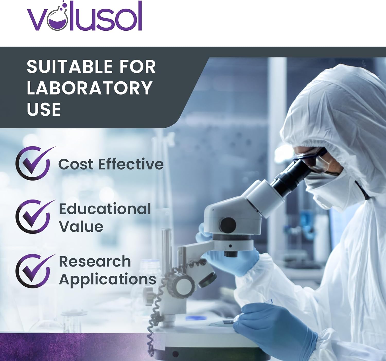 Volu-Sol Wright Giemsa Stain Pack (Wright Giemsa, Buffer, Rinse) Romanowsky Stain for Blood Smears - Conduct Differential WBC Counts and Explore RBC Morphology - 4 oz (118 ml) - Image 4